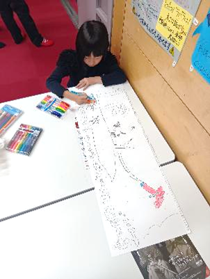 1.児童によるイラスト作成